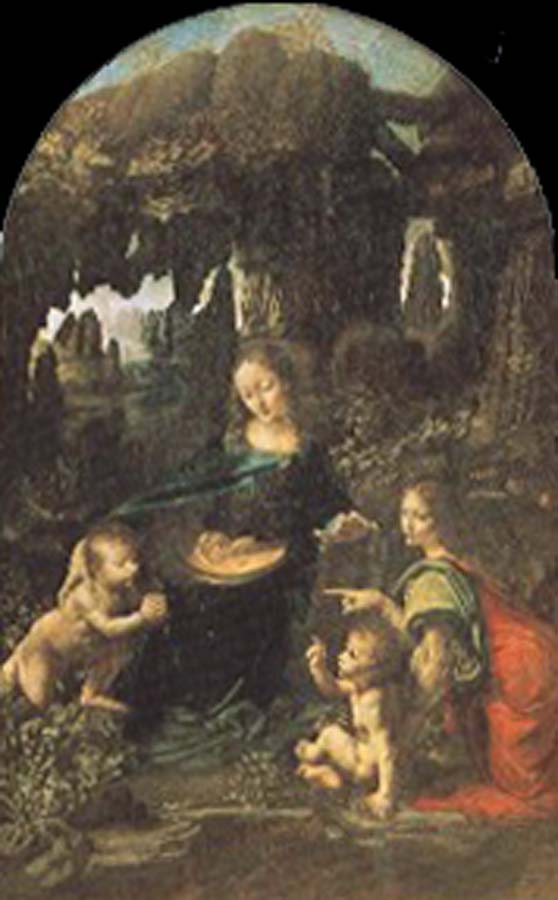 Leonardo  Da Vinci Madonna of the Rocks